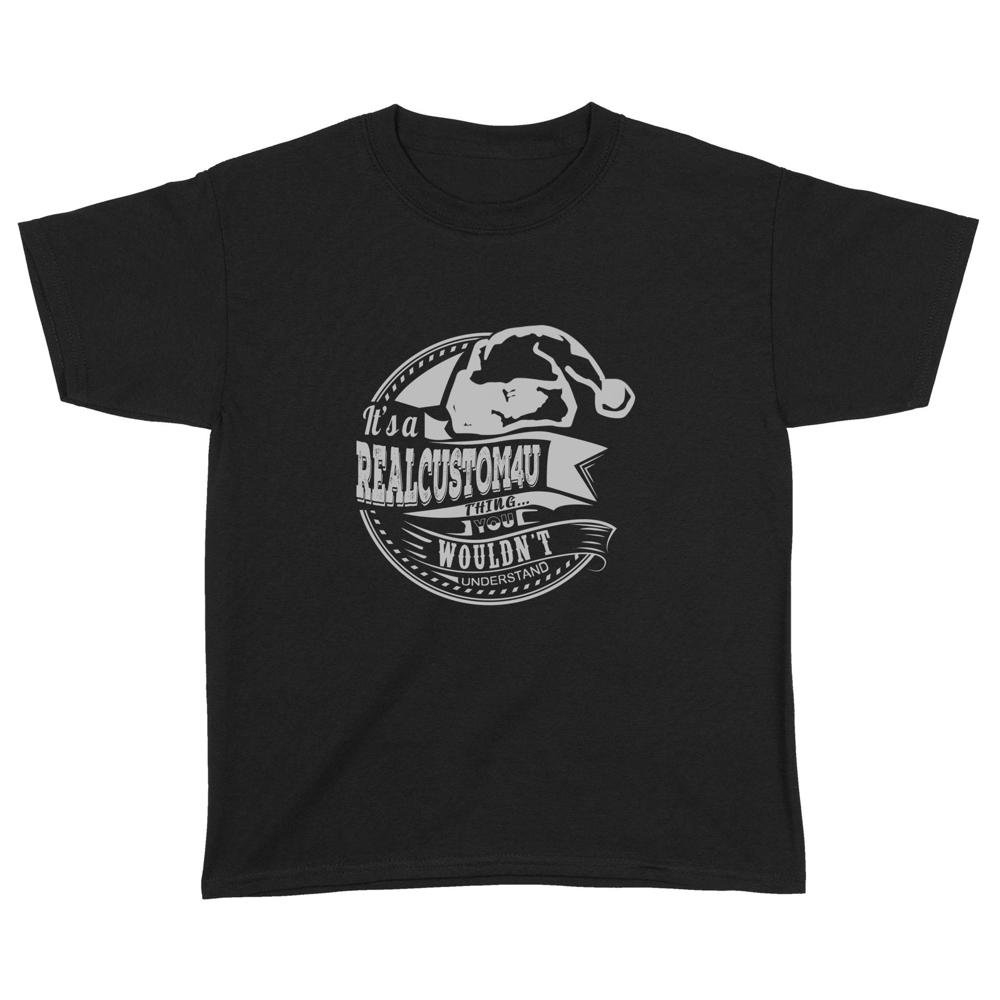 Hat Xmas Personalized Name Gift | Custom name Standard Youth T-Shirt