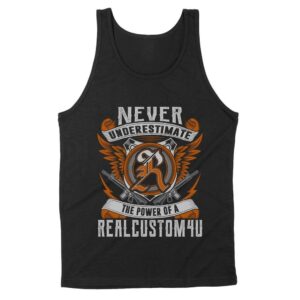 Never Underestimate Personalized Name | Custom name Standard Tank